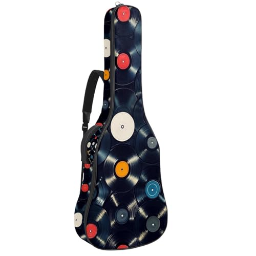Sac de transport pour guitare acoustique 104 cm à motif vinyle