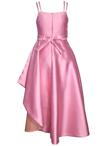 Bonnie Jean Girls 7-16 Ruched Bodice Jewel Waist Asymmetrical Ballgown2