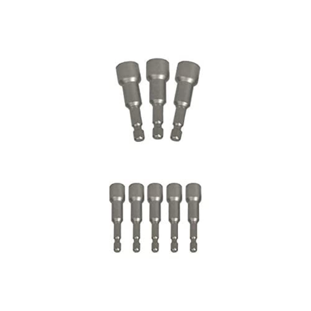 Troy T 26133, Mıknatıslı Lokma Adaptör Seti, 8 Parça, Gri