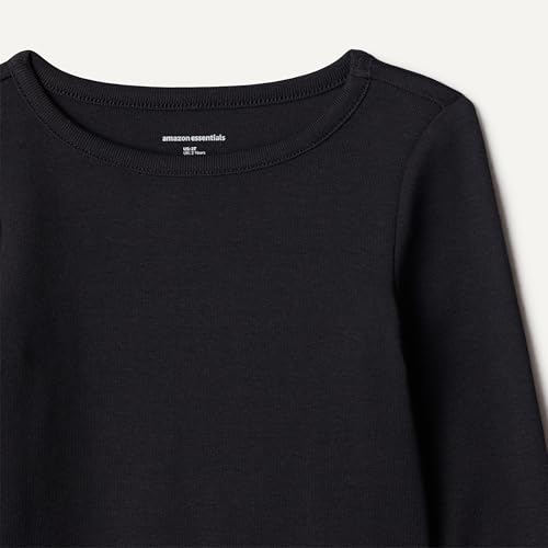 Image of Amazon Essentials Girls and Toddlers' Long-Sleeve Cropped Rib Top