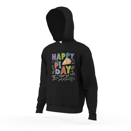 Kids Retro 3.14 PI Day Pie Day Pi Symbol For Math Lovers Boys Girls Lightweight Kangaroo Pocket Hoodies4