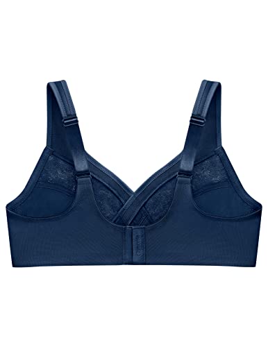 Image of Glamorise Women's Full Figure Wirefree Minimizer Support Bra #1003