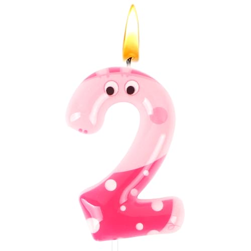 Velas de aniversário, Pig, velas Neifo, 2 aniversários, Pig, velas temáticas, Cake Topper, decoração para bolos, rosa, menino e menina, para Baby Shower, festa de Happy Birthy, festa de casamento