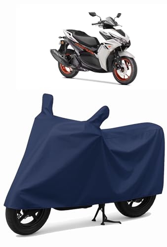 Image of CoverRide Heavy Duty Waterproof Scooty & Bike Cover for Yamaha Aerox 155 - UV Resistant, Dustproof & Rain Protection, All-Weather Outdoor Cover for Bikes & Scooty with Buckle Straps