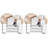 reer 72040 Multi-Sicherung 3 Stück Vorteilspack, Kindersicherung für Schrank, Schublade und mehr, vom Schwäbischen Kindersicherheitsexperten, Weiß (Packung mit 2)