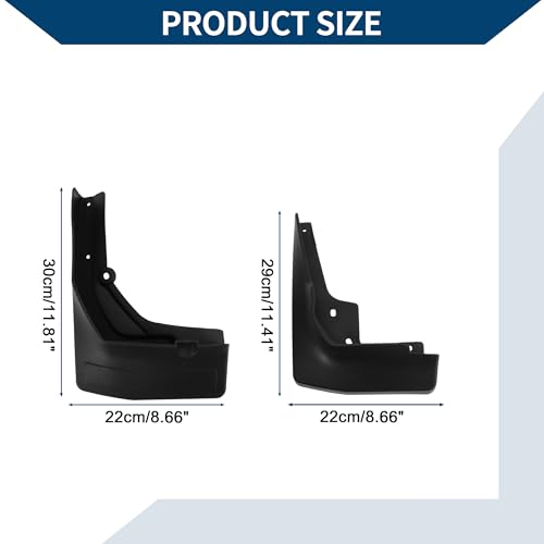 Image of Mud Flaps Splash Guards W /Mount Accessories for Mercedes-Benz GLC without Pedal 2017-2019 Front and Rear Mud Guards 1 Set
