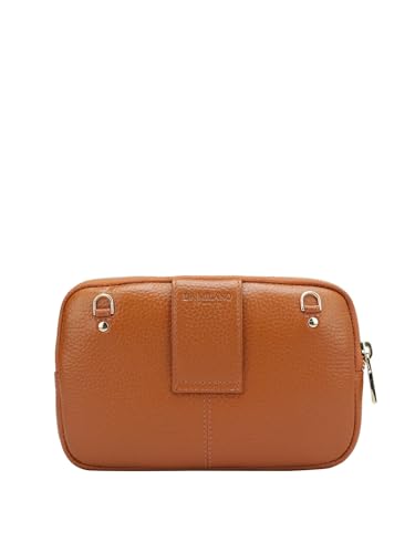 Image of Da Milano Genuine Leather Orange Multi Pouch (1418B)