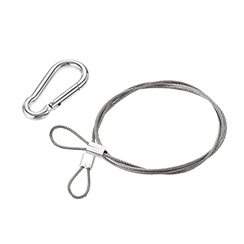 Image of uxcell Picture Hanging Wire Kit, 6Set 1M Loop and Hook Hanging Wire for Home Picture Art Gallery Picture Display Kit, Load 66 Lbs