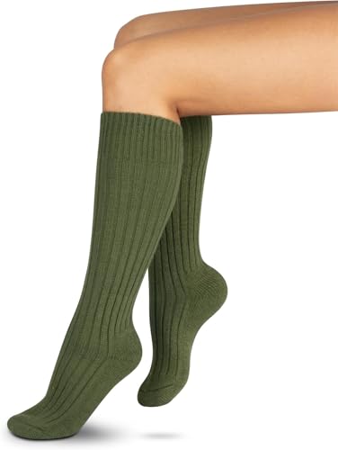 normani 3 Paar Bundeswehr Stiefelsocken mit Frotteesohle und hohem Wollanteil Farbe Oliv Größe 43-46