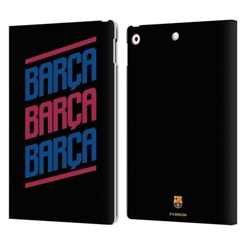Étui portefeuille FC Barcelona iPad 10.2 Head Case Designs en cuir protecteur