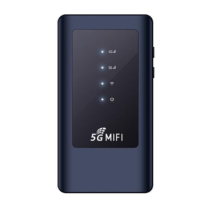 MatLogix 5G Wireless Dongle with All 4G/ 5G SIM Network Support | Plug & Play 5G Data Card with up to 2.7 Gbps & 4400mAh Rechargeable Battery WiFi Hotspot