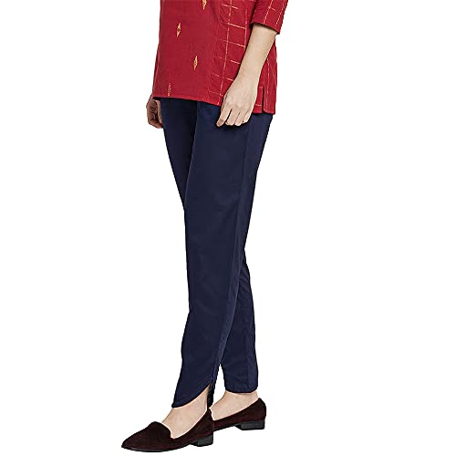Image of GO COLORS Women Mid Rise Cotton Dhoti Pant