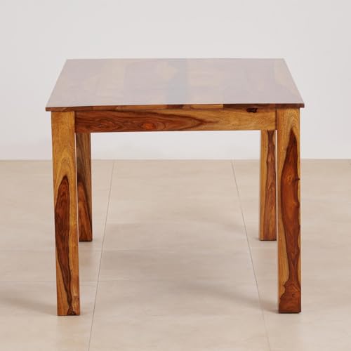 Image of Sheesham Wood Dining Table (45 * 34 * 30 inch) | Multi-Purpose uses Home and Office Desk | Dining Room Furniture | Wooden 4 Seater Dining Table | (Natural)