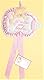 Baby-Schleife zur Geburt, Babybett, nicht zum Sticken, 15 x 20 cm (rosa)