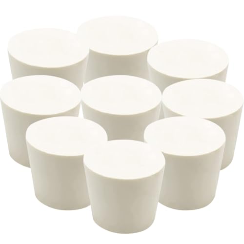 Homoyoyo Tapones de Goma Fermentados 9 Piezas Sellado para Botellas y Tubos de Ensayo Tamaño 33X25X28 MM Resistentes al Desgaste Uso Doméstico y Profesional en Fermentación de Vino y