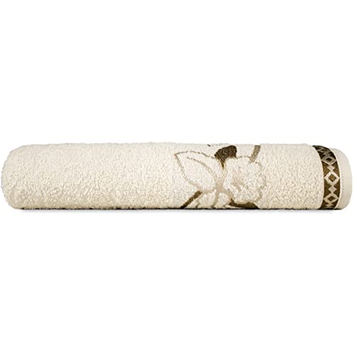 Kit 5 Toalhas Rosto Jacquard Premium 48x78cm 100% Algodão (Variadas)