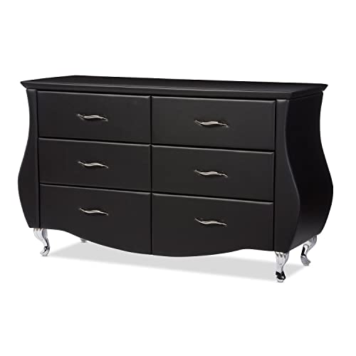 Baxton Studio Bbt2039-Black-Dresser Dressers, Medium, Black #TOP7