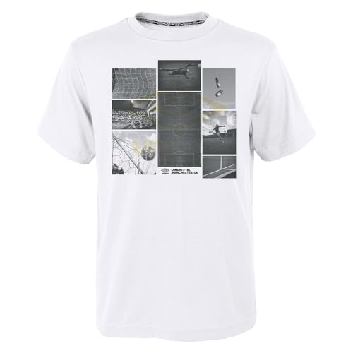 Image of Umbro Mens Photo Short Sleeve Tee, White, S
