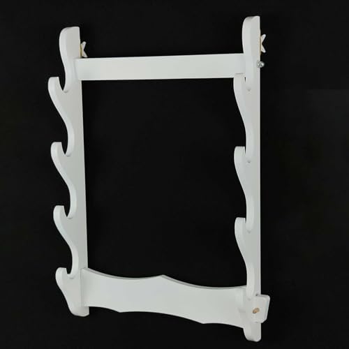 Support mural pour épée katana et sabre standard | Présentoir universel en bois noir