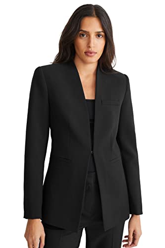 C&A Damen Blazer Polyester|Stretch|Viskose schwarz 46