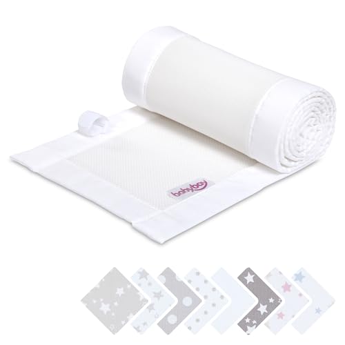 Tour de lit respirant babybay Boxspring XXL maille 3D blanc