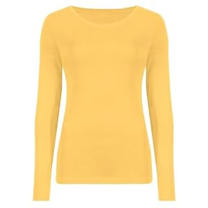 Dames lange mouw ronde hals effen casual basic stretchy getailleerd dames T-shirt top