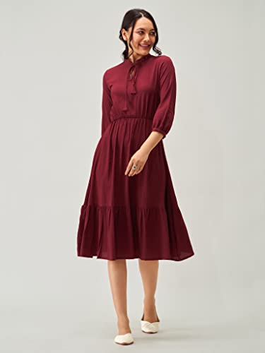 Image of AASK Women Fit and Flare Dress