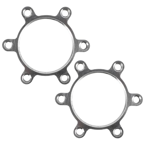 BESPORTBLE Disc Brakes Adapter Kit 2pcs Bicycle Disc Flange Adapter Washer Universal Threaded Hubs for Road Bikes