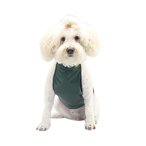 Dog Harness, Chest and Belly Protector Pet Vest Harness Breathable Waterproof for Dogs Cats Corgi (Medium, Green)
