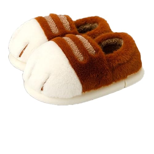 Adorable Cat Paw Slippers for Women, Cozy Fuzzy Memory Foam House Shoes with Non-Slip Sole Fluffy Platform Slippers