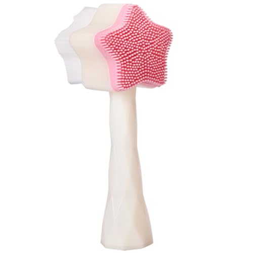 FOMIYES Facial Brush for Women Pink Skincare Tool Exfoliating Face Brush Gentle Cleansing Portable Perfect for Home or Travel Random Color