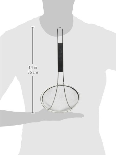 Winco Stainless Steel Strainer, 6-Inch Diameter, Course Mesh,Medium - Image 2