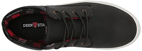 Deer Stags Boy's Warren Jr Sneaker, Black, 3 Big Kid #TOP4