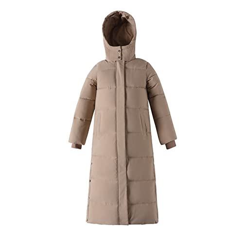 Manteau d'hiver chaud pour femme à capuche brodée veste en coton noir M
