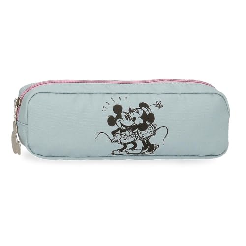 Disney Joumma Bags Mickey & Minnie Kisses estojo escolar, estojo infantil, organizar e transportar os lápis e canetas colecionados., azul, Estojo