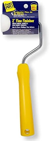 FoamPRO 162 | 2” Fine Finish Paint Roller | Mini Foam Roller (1 Pack) | Foam Paint Roll Cover + Paint Roller Handle | Home Painting Supplies & Paint Tools