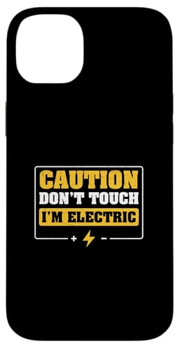 ���� Don't Touch I'm Electric Funny Electrical Engineers �X�}�z�P�[�X iPhone 14 Plus �p