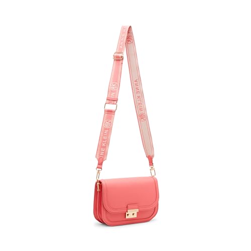 Image of Anne Klein Women's Anne Klein Medium Flap Crossbody With Push Lock and Web Strap