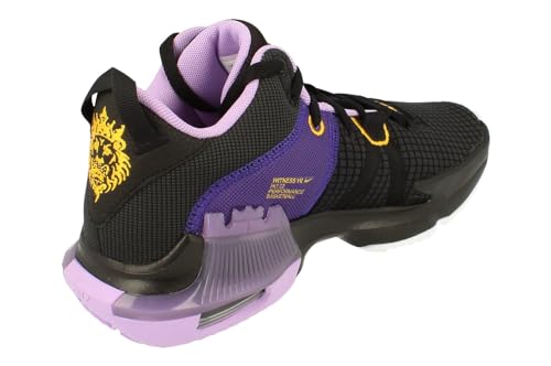 Nike Men's Lebron Witness 7 Basketball Shoe (Black/University Gold-Lilac, us_Footwear_Size_System, Adult, Men, Numeric, Medium), 9.53