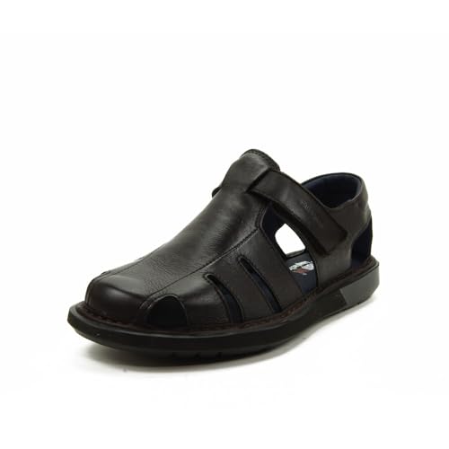 CALLAGHAN - 92311 Marrón - Sandalia romana de piel, con velcro, suela de goma, para: Hombre color: MARRON talla:43