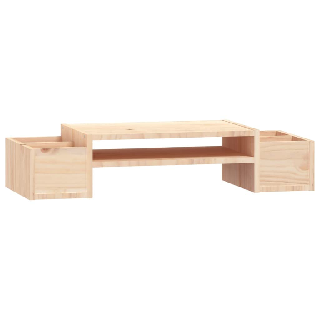 Vidaxl (Brown) Solid Wood Pine Monitor Stand Multi Colours 100X27.5x15cm/70X27.5x15cm