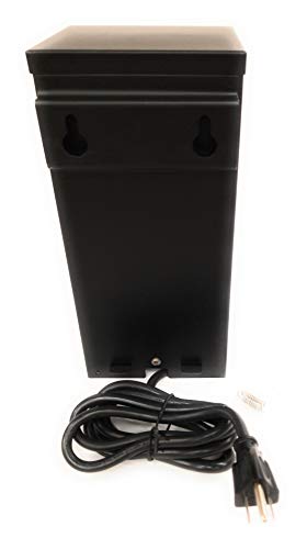 300W Watt Multi Tap 120 Volt Ac To 12-15V Volt Led & Halogen - Low Voltage Landscape Lighting Indoor / Outdoor Weatherproof Transformer Power Pack W Digital Timer, Photocell Sensor - Black Metal Case #TOP3