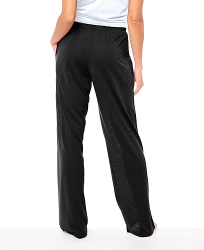 Image of Sexy Basics Women's Lounge Pants | Semi Sheer Soft & Flowy Long Bottoms | Drawstring & Pockets| Multi Packs & Colors