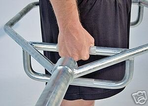 Ader Sporting Goods Olympic Hip and Trap Combo Bar Chrome Plated