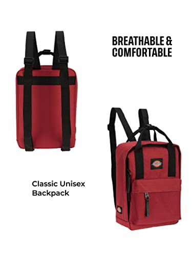 Image of Dickies Brooklyn Mini Backpack, Small Backpack Purse for Men and Women, Travel Shoulder Book Bag (Bloodstone)