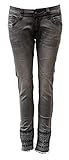 Cropped Länge Blue Monkey Jeans, Damen, Luna, Cropped Länge, BM-3987, Luxery (W26/L28)