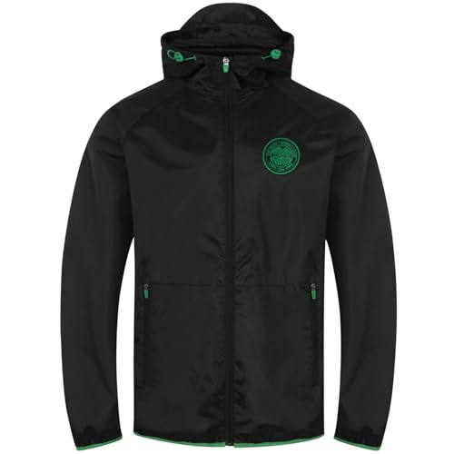 Celtic FC Official Soccer Gift Mens Shower Jacket Windbreaker