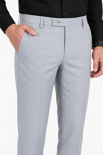 Image of Formal Pants for Men Office Wear - Premium Slim Fit Formal Trouser for Men, College Pant for Boys, Gents Bottom Formal wear for Office Meeting, Party, Gathering, Wedding