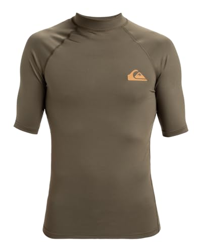 Quiksilver - Upf50 SS S/SL Surf tee para Hombre - Iris Leaf - M