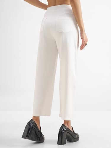 Image of Tokyo Talkies Wide Leg Relaxed fit Cullotes |Ultra Soft, Elasticated, High Waist, Wrinkle Free Trousers |All Day Wear